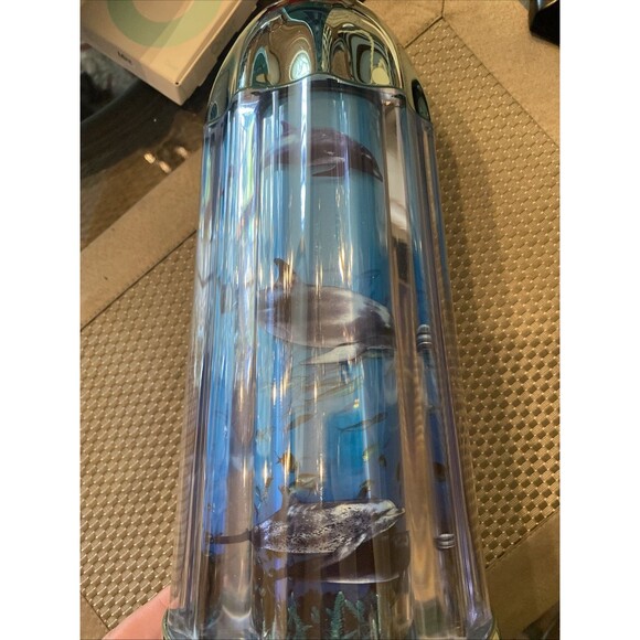 Vintage Dolphin Rotating Motion Lamp Light Spencer Gifts 1990s In Orig Box Works - Picture 8 of 12